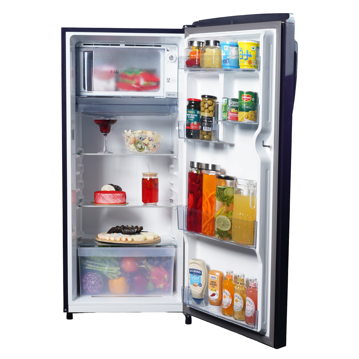 Haier 205 L  1 Star  Purple Magnolia  Single Door Refrigerator 